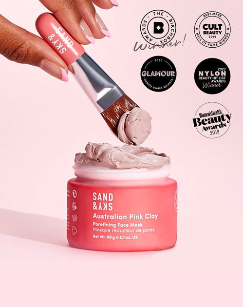 Sand and Sky Australian Pink Clay Porefining Face Mask for pore care