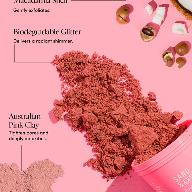 Australian Pink Clay Smoothing Body Sand