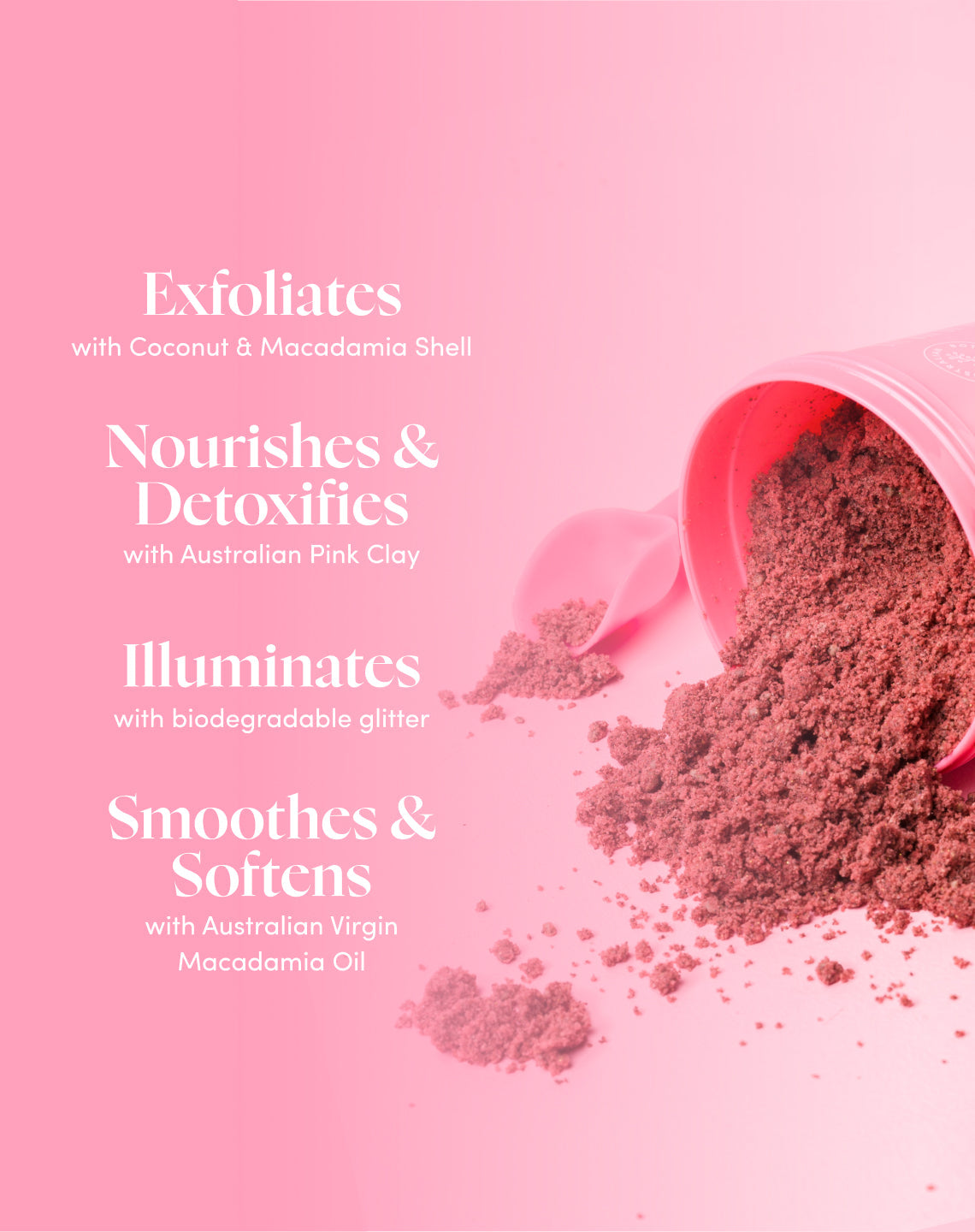Australian Pink Clay Smoothing Body Sand