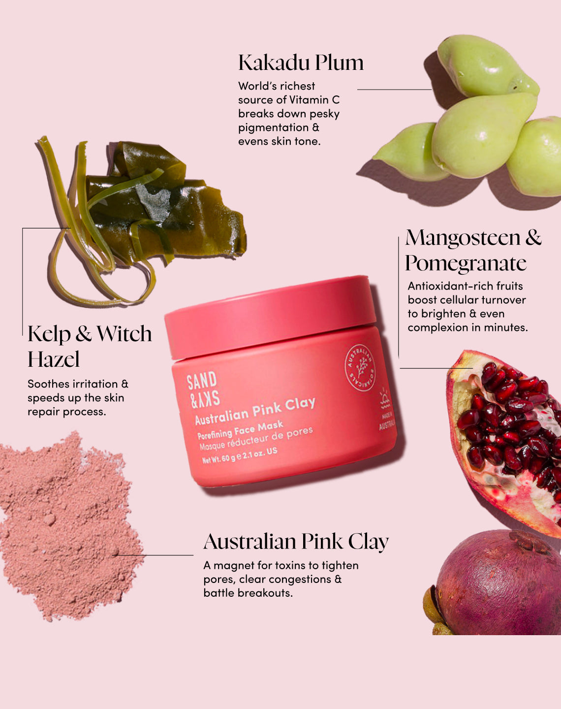 How to use Pink Clay Mask - application instructions for pore treatment