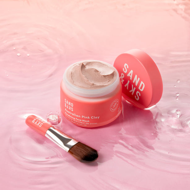 Australian Pink Clay Mask packaging - eco-friendly 100g jar