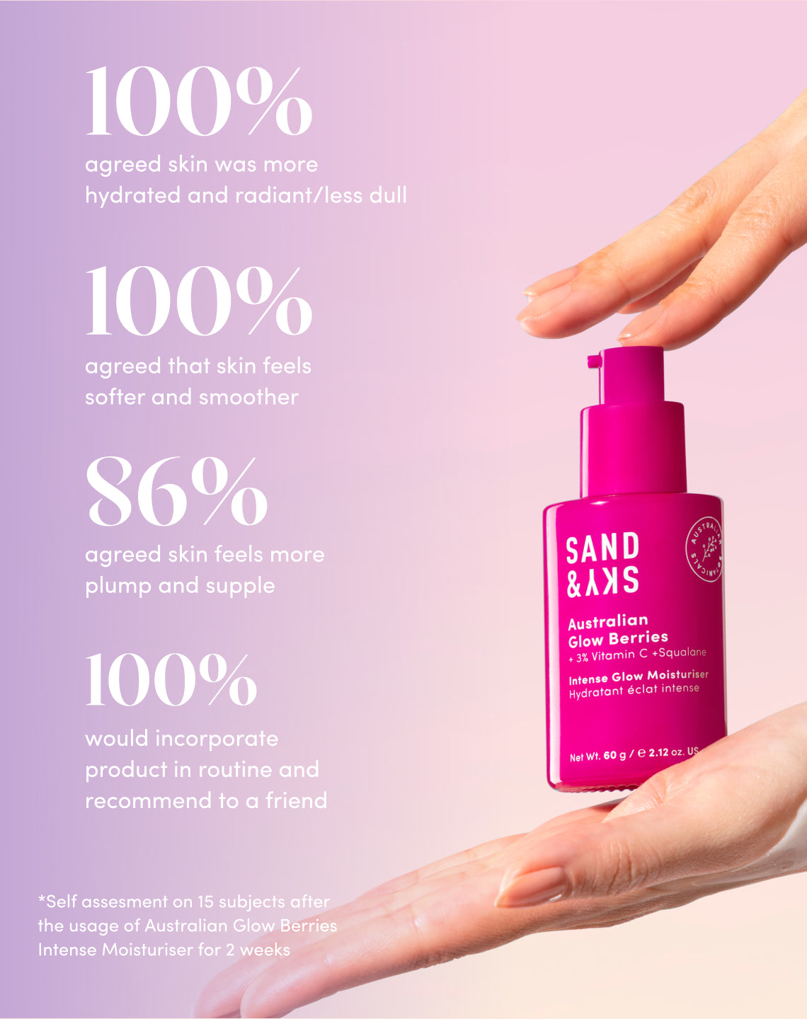 Australian Glow Berries Intense Glow Moisturizer packaging - hero container