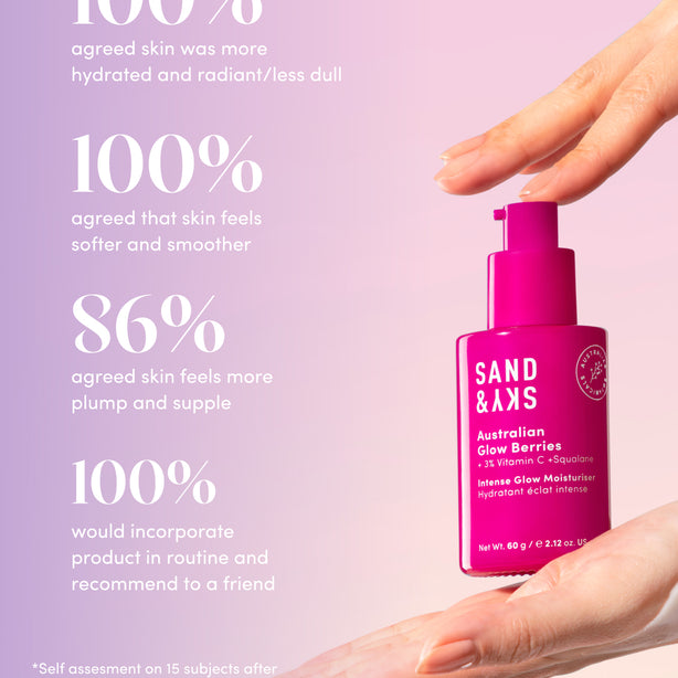 Australian Glow Berries Intense Glow Moisturizer packaging - hero container