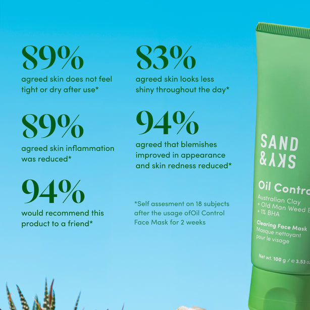 Oil Control Clearing Face Mask packaging - hero container