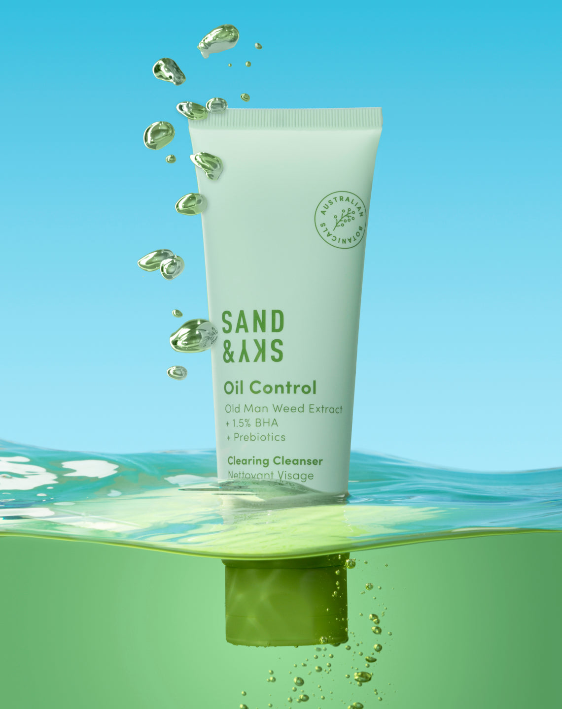 Best face wash for oily skin packaging - Australian Oil Control Clearing Cleanser 4.2oz bottle