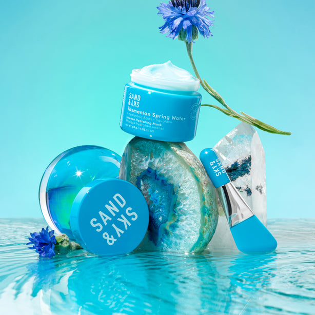 Tasmanian Spring Water Intense Hydrating Mask packaging - hero container