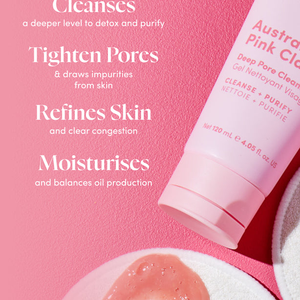 Australian Pink Clay Deep Pore Cleanser benefits and results