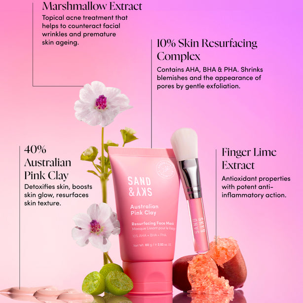 How to use Australian Pink Clay Resurfacing Mask - application instructions