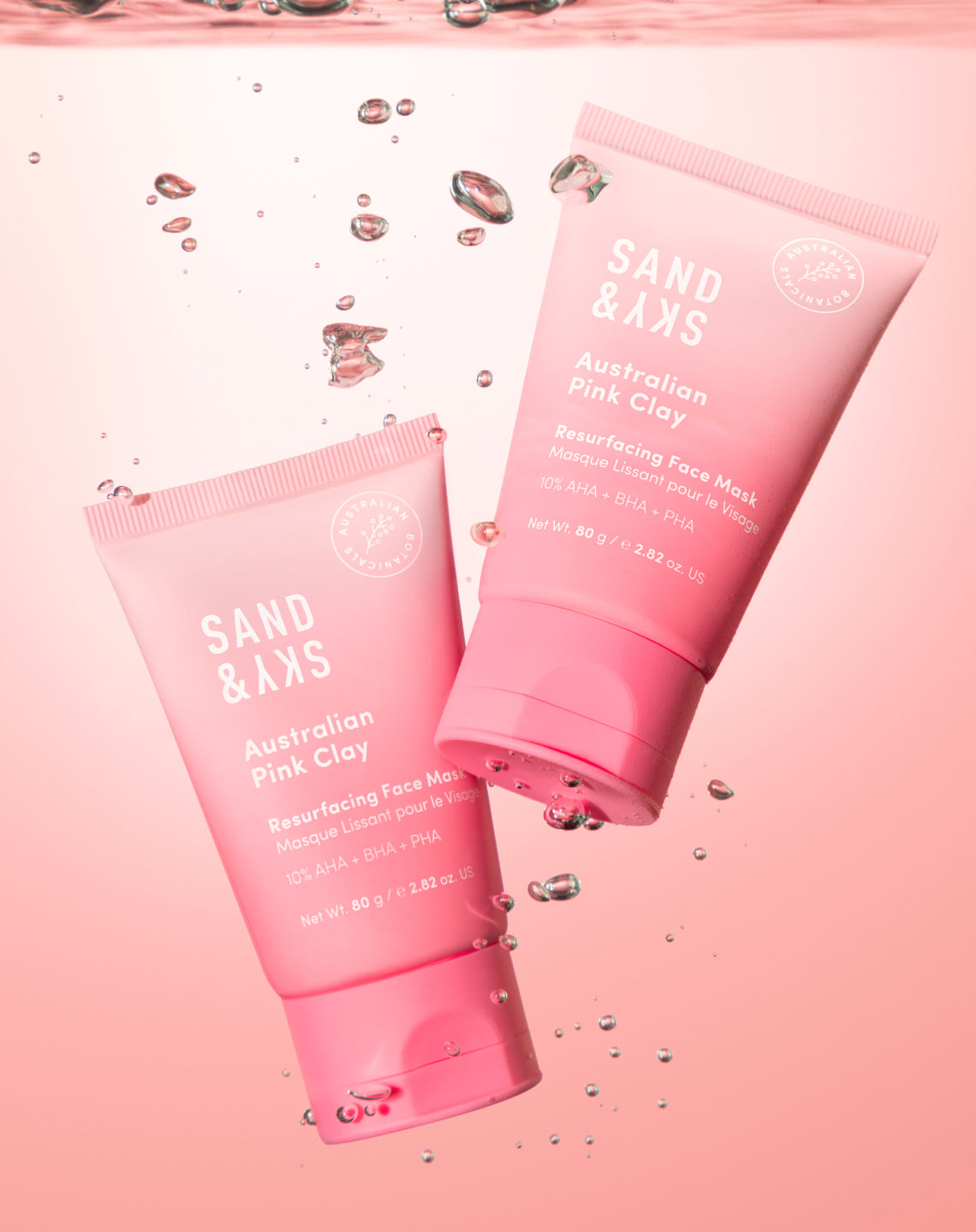 Australian Pink Clay Resurfacing Mask packaging - hero container