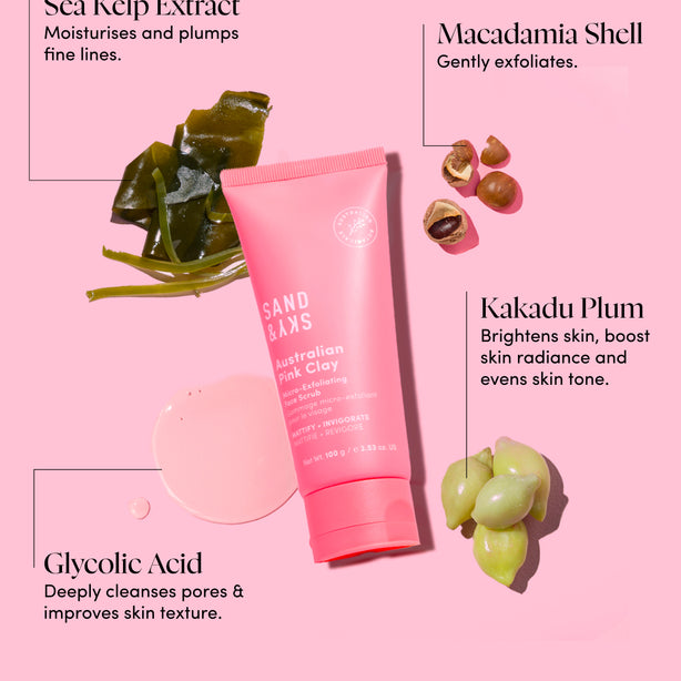 How to use Australian Pink Clay Flash Perfection Exfoliator - application instructions