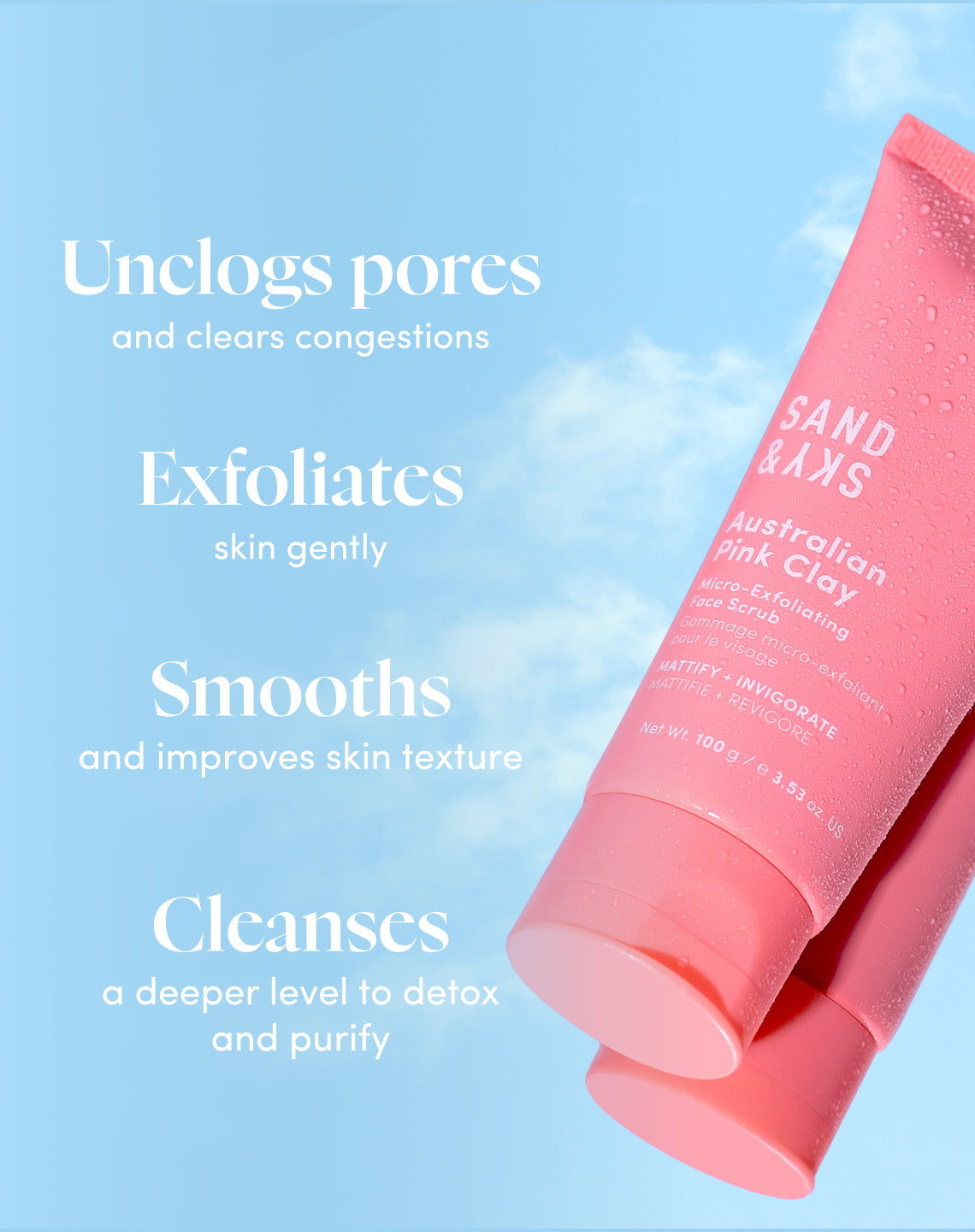 Australian Pink Clay Flash Perfection Exfoliator benefits and results