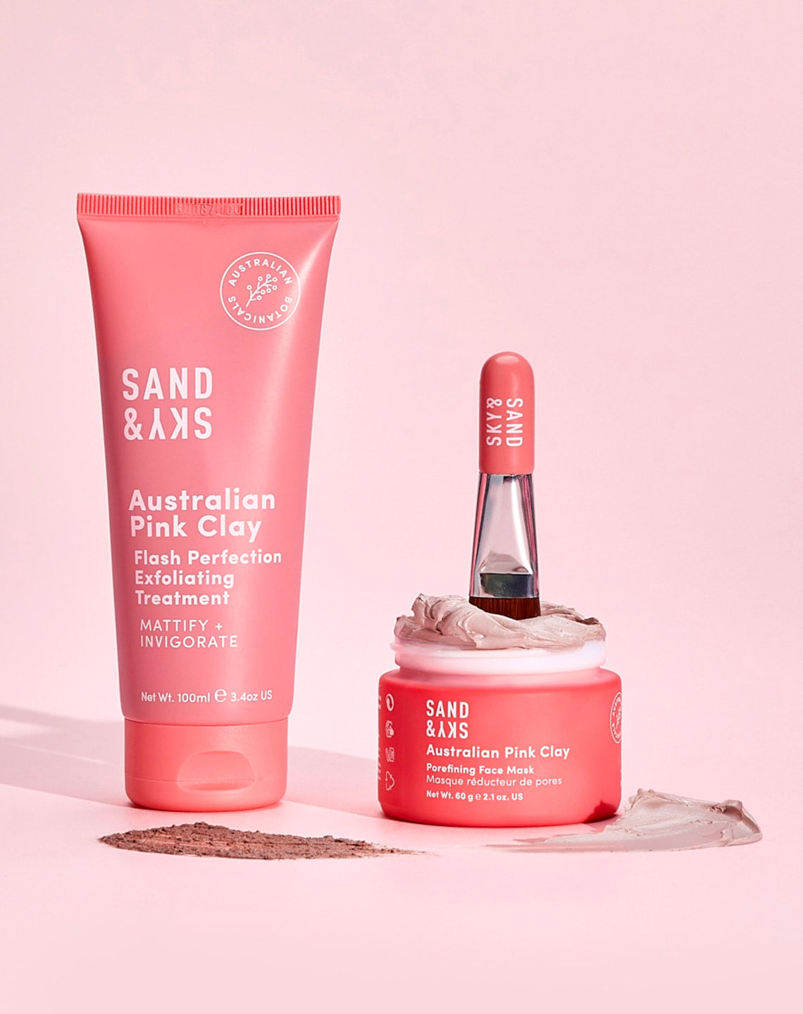 Perfect Skin Kit - Australian Pink Clay Mask and Exfoliator bundle