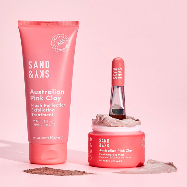 Perfect Skin Kit - Australian Pink Clay Mask and Exfoliator bundle