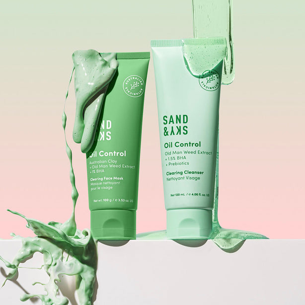 Oil Control Goodbye Breakout Kit - Cleanser & Mask | Sand and Sky