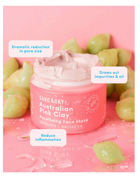Australian Pink Clay Porefining Face Mask Travel Size